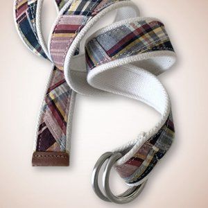 Preppy Madras Plaid Belt - Unisex